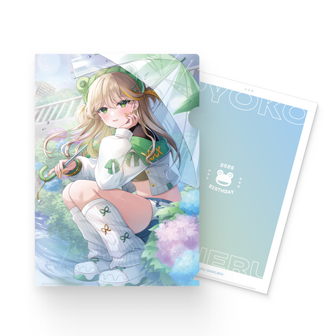 【羽流ぴょこ誕生日グッズ】 クリアファイル