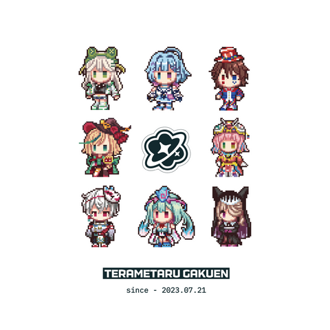 【再販】【てらめたる学園】オリジナルTシャツ　ホワイト