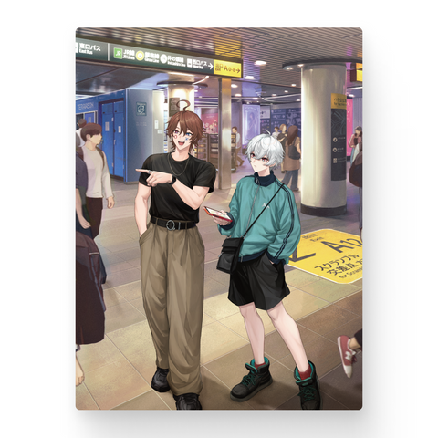 【再販】【てらめたる学園】キービジュアルアクリルボード C